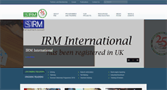 Desktop Screenshot of irm.edu.pk