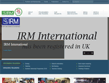 Tablet Screenshot of irm.edu.pk